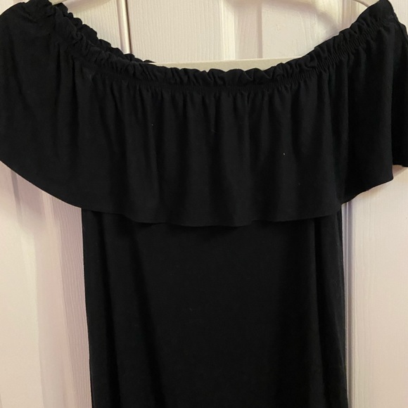 Abercrombie & Fitch Black Off the Shoulder Dress - Picture 2 of 4